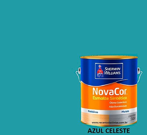 Novacor Esm Alto Brilho Azul Celeste GL