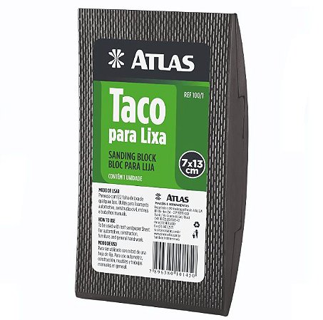 Taco para Lixa Atlas  REF 100/1
