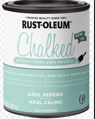 Tinta Para Móveis Efeito Giz Chalked Rust Oleum Azul Calmo