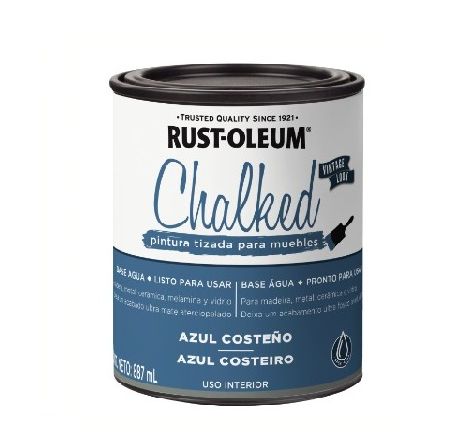 Tinta Para Móveis Efeito Giz Chalked Rust Oleum Azul Costeiro
