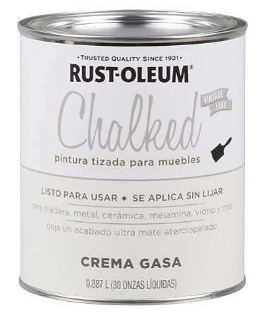 Tinta Para Móveis Efeito Giz Chalked Rust Oleum Creme Gasa
