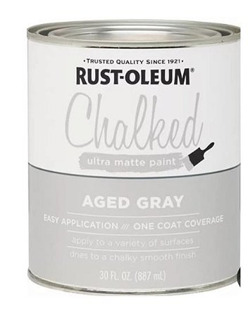 Tinta Para Móveis Efeito Chalked Rust Oleum Cinza Envelhecido