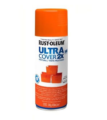 Tinta Rust Oleum Spray Ultra Cover 2x Laranja Brilhante