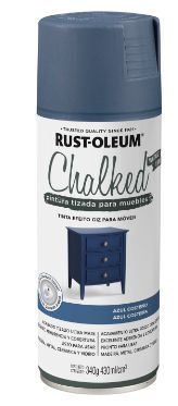 Spray Rust Oleum Chalked Efeito Giz Azul Costeiro