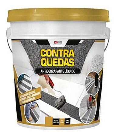 Antiderrapante Liquido Contra Quedas  Cinza Chumbo 250g