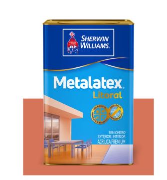 Metalatex Litoral Semiacetinado Base VY - Terracota - 16 litros LT