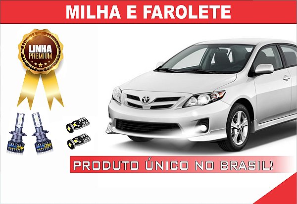 ULTRA LED PREMIUM FAROL DE MILHA + FAROLETE COROLLA 2012 A 2014!