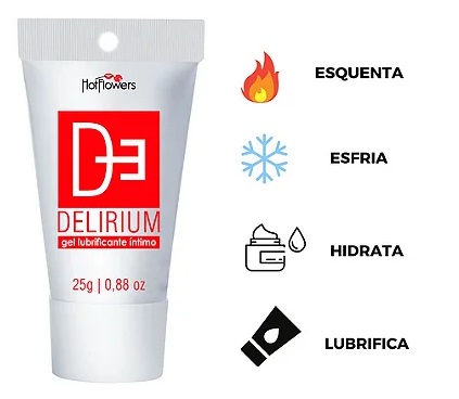 Creme Delirium Bisnaga 25g - Quente e Frio