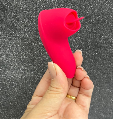 Vibrador Lambe Lambe Clitoriano Com Língua Mágica 12 Estimulações Vermelho