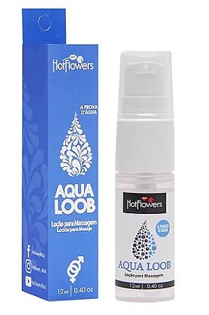 Aqua Loob Loção Lubrificante á Prova d' Agua 12 ml Hot Flowers