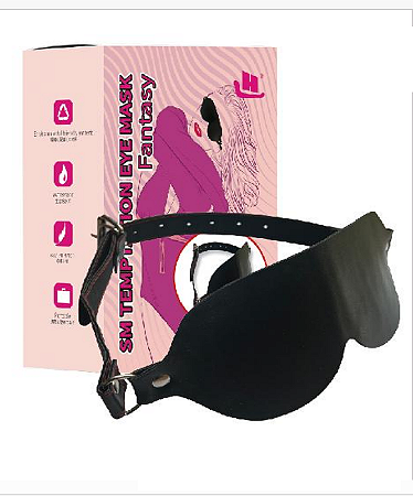 Vendas para Olhos em Couro Sintético