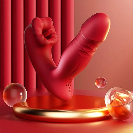 Vibrador com APP - Vai e Vem, Aquecimento, Lígua Estimuladora de Clitóris