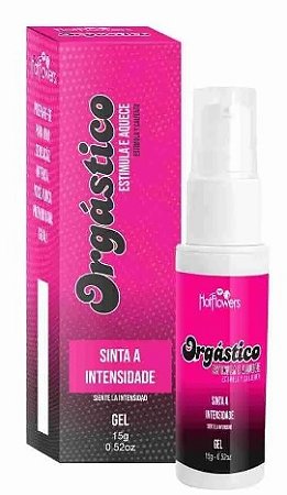Gel Excitante Orgástico Lubrificante Feminino 15g Hot Flowers