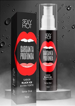 Garganta Profunda Black Ice Extra Forte - Spray para Sexo Oral