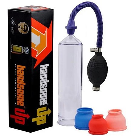 Bomba Peniana Manual com 3 Anéis em Silicone
