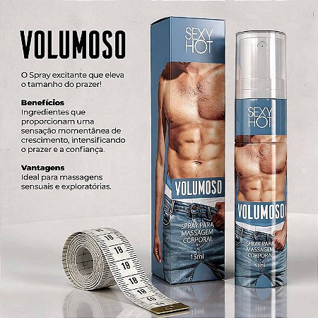 Volumoso - Spray Para Aumentar o Tamanho do Pênis