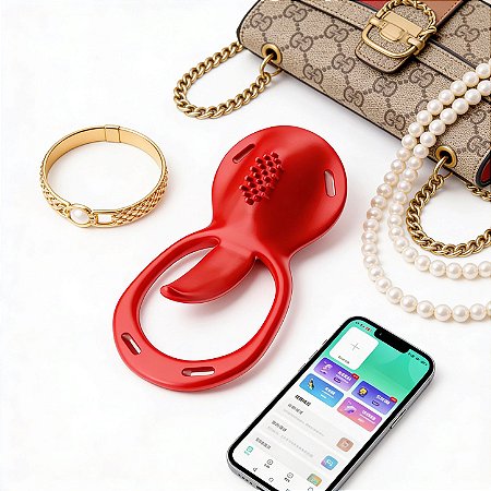 Vibrador de Calcinha Com APP e Alça Ajustável 10 Modos de Vibração e Anel Peniano