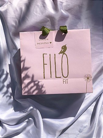 Sacola 24 x 10 x 21 (Papel offset colorido e alça fita) - 50 unidades