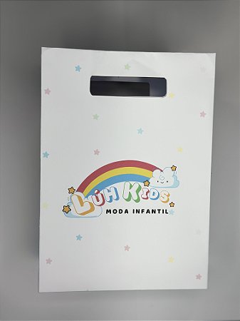 50Un. Sacola com alça vazada 25 x 18 x 10,5