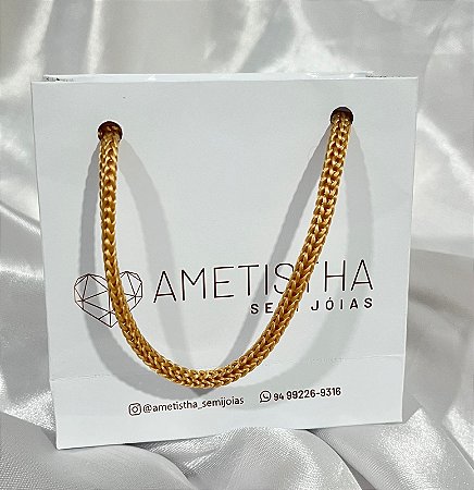 Sacola 10 x 10 x 4 cm (ideal para semijoias)