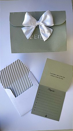 Cartão com envelope 10 x 10