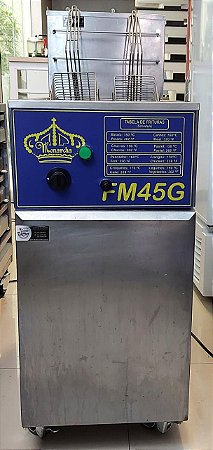 Fritadeira de Chão à Gás Aço Inox 2 Cestos Monarcha FM45G [usada]