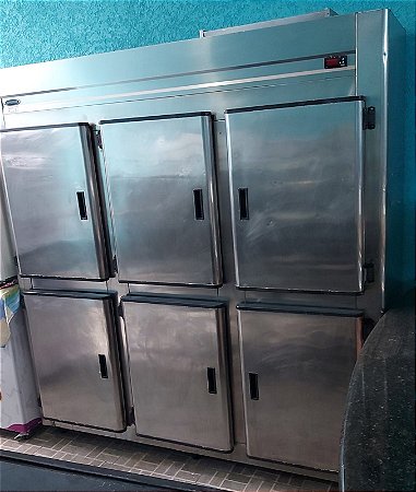 Geladeira Comercial 6 portas Inox 1260 Litros Conservex RC-6