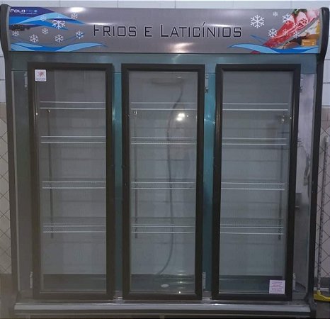 O Expositor Refrigerado 3 Portas Auto Serviço 2,00 mt 220v Polofrio