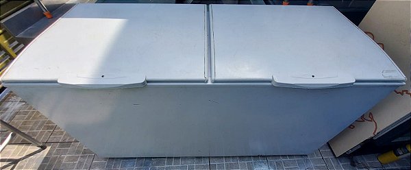 Freezer Horizontal 532 Litros 2 Tampas Cegas Branco Gelopar Ghbs-510