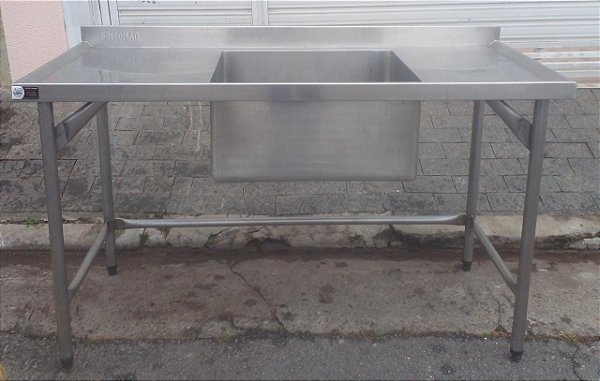 Pia 150 cm. Com Cuba Central Profunda [usada]