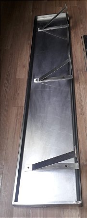 Prateleira 100% Inox Grande 2,5 mt [usada]