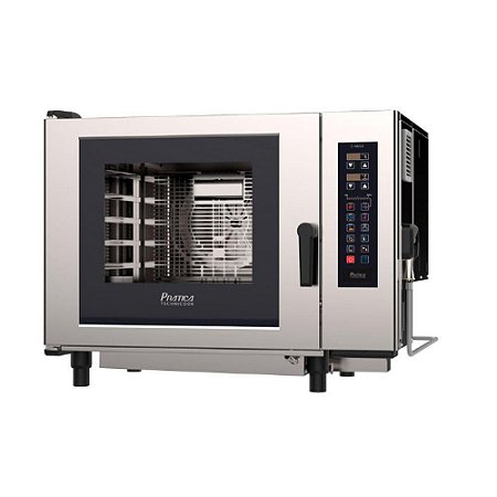 Forno Combinado a Gás  6 GNs 1/1 c/ Tecnologia Steam Power, Higienização Semiautomática e 10 Funções 500 receitas - CG-MAX 6 HS Prática