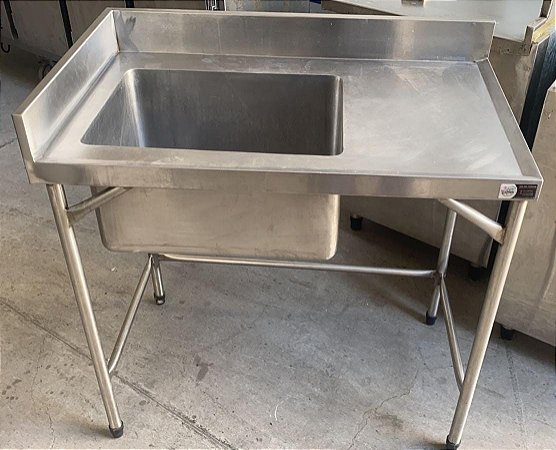 PIA 1,00 MT. 100% INOX COM CUBA PROFUNDA (32 CM.) [USADA]