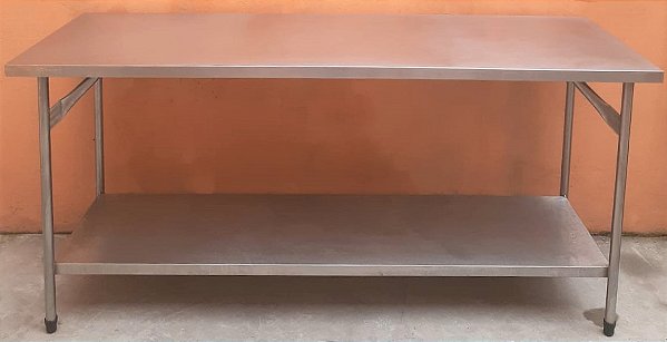 Mesa 100% Inox - Fritomaq 1,90m [Usada]