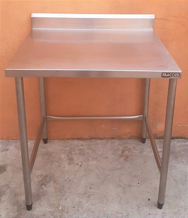 Mesa 100% Inox 82cm c/ espelho [Usada] -  Macom