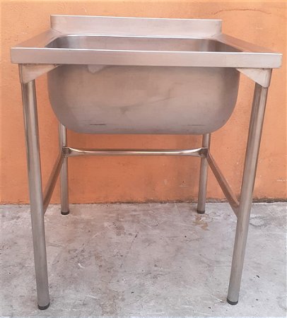 Pia Tanque 100% Inox - 73cm - [Usado]