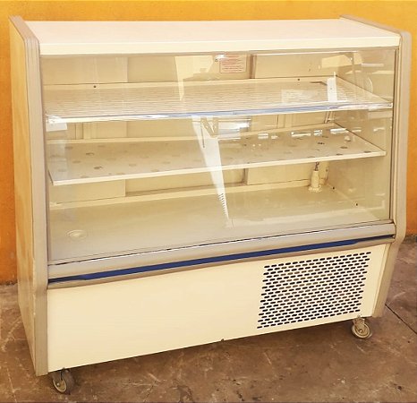 Vitrine Refrigerada para Bolos e Tortas 1,20m c/ rodízios - Frilux [Usada]