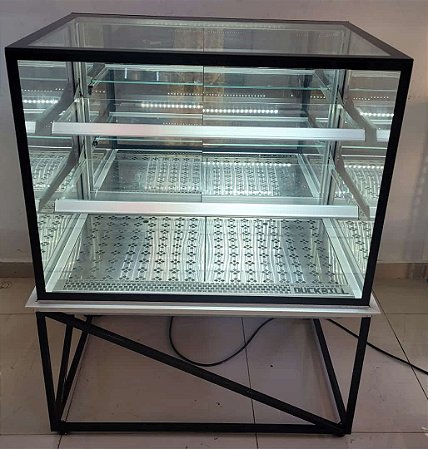 Vitrine Aquecida Confeitaria Retilínea com portas espelhadas - 94cm [Seminova]