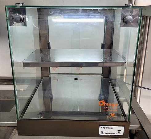 Vitrine fria Beta 32cm Dupla Preta com 6 Gelo-X - Bivolt - Ômega [Usada]