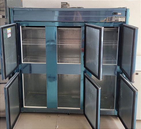 Geladeira/Refrigerador Comercial Inox 6 Portas Cegas GC6PT 110V- Refrimate
