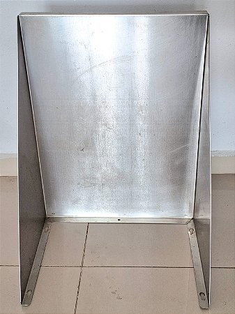 Prateleira 100% Inox com mãos francesas embutida -70x50cm [Usada]