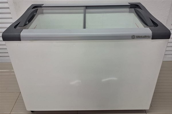 Freezer Horizontal Tampa de Vidro 220V 230 Litros - Metalfrio [Seminovo]