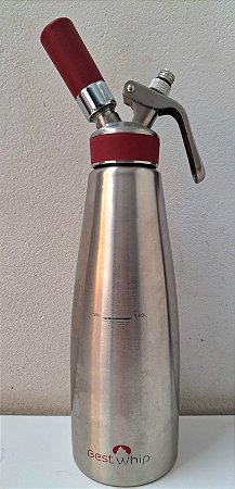 Garrafa para Chantilly Goumert Inox 1L - Best Whip [Usado]
