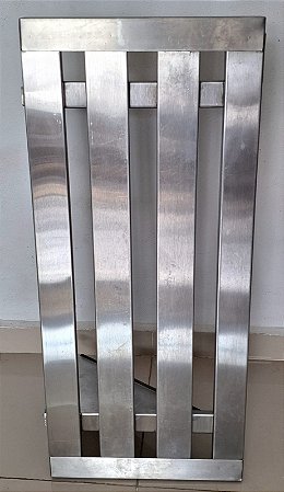 Prateleira Gradeada 100% Inox 304 - 90x40 - Sulfisa [Usada]