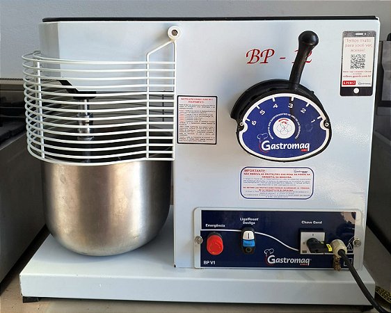 Batedeira Industrial Planetária 12 Litros 220v Gastromaq BP12 [Seminova]