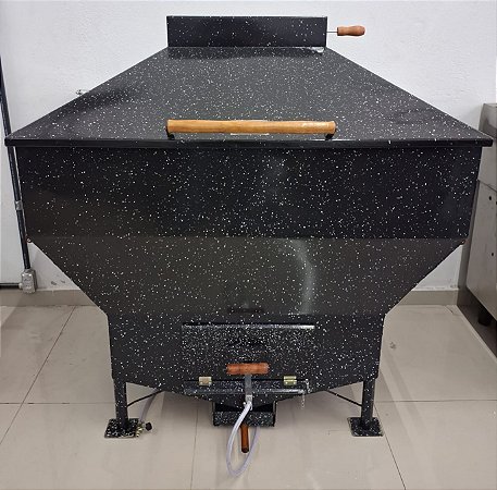 Churrasqueira Apolo Industrial Esmaltada Gás ou Carvão - Weber Capacidade 75Kg [Seminova]