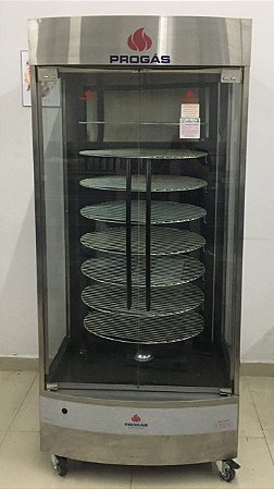 Máquina de Frango Giratória / Assadeira Multiuso G4 128Kg 8 Bandejas Gás Glp Prp-482 Progás [Seminova] * Fabricação 2023