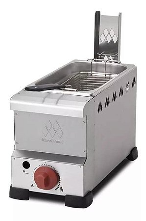 Fritadeira industrial a gás FT.4.408 4L Aço Escovado - Marchesoni [Nova]