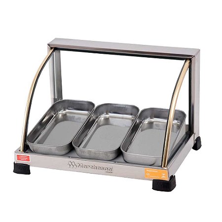 Estufa Para Salgado 3 Bandejas Curva Linha Ouro 220V - Marchesoni [Nova]
