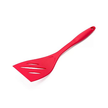 Espátula Perfurada Nylon 32cm Vermelha WECK [Nova]
